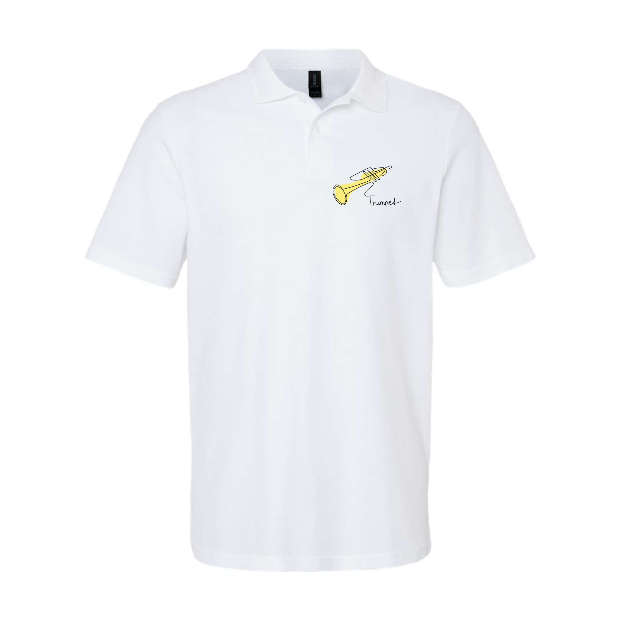 Trumpet Musician Design One Line Trumpet Polo