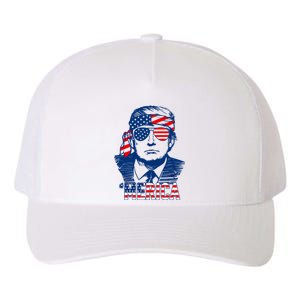 Trump Merica Donald Trump Funny 4th Of July Pro Trump Yupoong Adult 5-Panel Trucker Hat