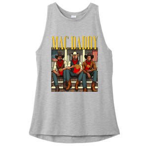 Trump Mc Daddy Trump 2024 Trump Vance Elon Support Trump Ladies PosiCharge Tri-Blend Wicking Tank