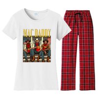 Trump Mc Daddy Trump 2024 Trump Vance Elon Support Trump Women's Flannel Pajama Set