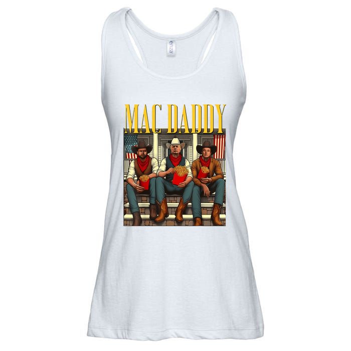 Trump Mc Daddy Trump 2024 Trump Vance Elon Support Trump Ladies Essential Flowy Tank