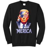 Trump Merica Donald Trump Funny 4th Of July Merica Sweatshirt