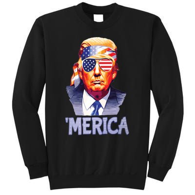 Trump Merica Donald Trump Funny 4th Of July Merica Sweatshirt