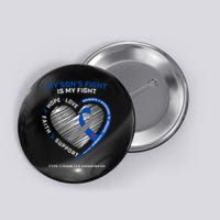 T1D Mom Dad My Son's Fight Type 1 Diabetes Awareness Gifts Button