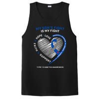 T1D Mom Dad My Son's Fight Type 1 Diabetes Awareness Gifts PosiCharge Competitor Tank