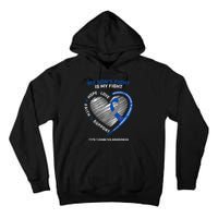 T1D Mom Dad My Son's Fight Type 1 Diabetes Awareness Gifts Tall Hoodie