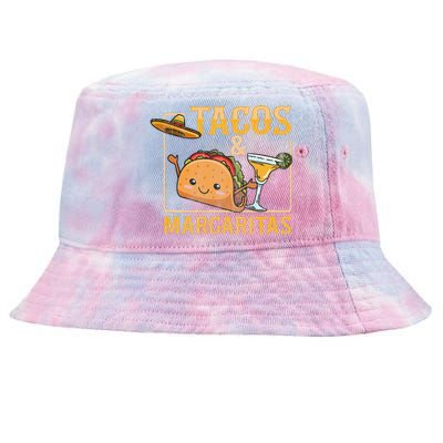 Tacos & Margaritas Design for a Taco Lover Tie-Dyed Bucket Hat