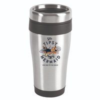 Tipsy Mermaid Dive Bar Cute Retro Pinup 16oz Travel Tumbler
