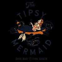 Tipsy Mermaid Dive Bar Cute Retro Pinup 16oz Travel Tumbler