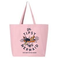 Tipsy Mermaid Dive Bar Cute Retro Pinup 25L Jumbo Tote