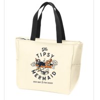 Tipsy Mermaid Dive Bar Cute Retro Pinup Zip Tote Bag