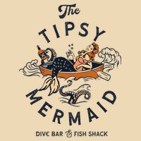 Tipsy Mermaid Dive Bar Cute Retro Pinup Zip Tote Bag