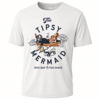 Tipsy Mermaid Dive Bar Cute Retro Pinup Performance Shirt