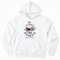 Tipsy Mermaid Dive Bar Cute Retro Pinup Hoodie