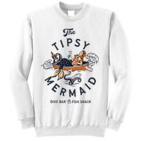 Tipsy Mermaid Dive Bar Cute Retro Pinup Sweatshirt