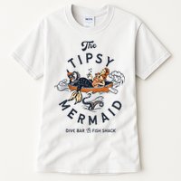Tipsy Mermaid Dive Bar Cute Retro Pinup Tall T-Shirt