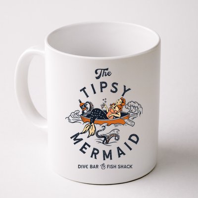 Tipsy Mermaid Dive Bar Cute Retro Pinup Mug