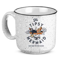 Tipsy Mermaid Dive Bar Cute Retro Pinup 15oz Campfire Ceramic Mug