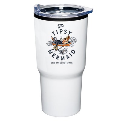 Tipsy Mermaid Dive Bar Cute Retro Pinup Tumbler