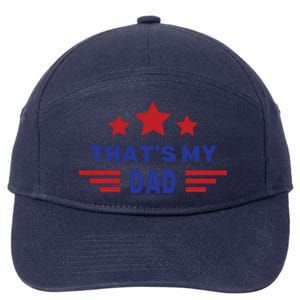 Thats My Dad Thats Our Dad Gus Walz 7-Panel Snapback Hat