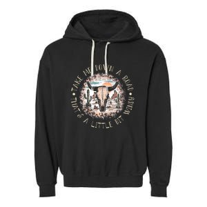 Take Me Down A Road Thats A Little Bit Windy Western Deserts Garment-Dyed Fleece Hoodie