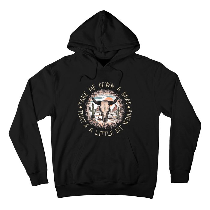 Take Me Down A Road Thats A Little Bit Windy Western Deserts Hoodie