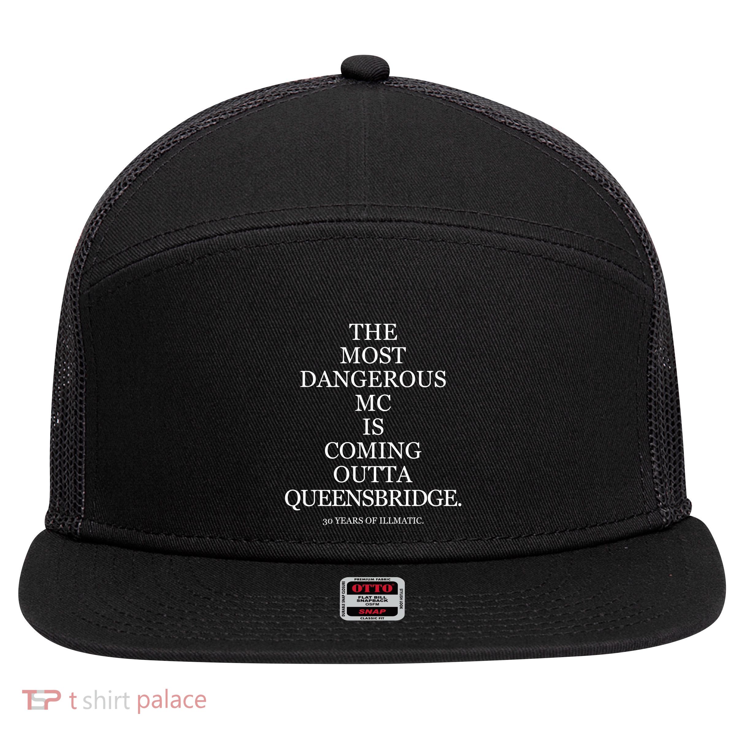 The Most Dangerous Mc Is Coming Outta Queensbridge 30 Years Of Illmatic 7 Panel Mesh Trucker Snapback Hat