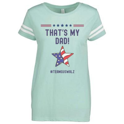 ThatS My Dad Team Harris Walz Enza Ladies Jersey Football T-Shirt