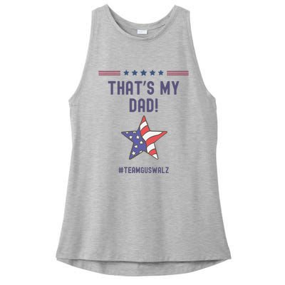 ThatS My Dad Team Harris Walz Ladies PosiCharge Tri-Blend Wicking Tank