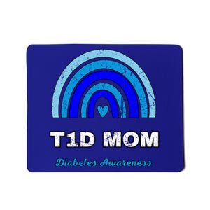 T1d Mom Diabetes Diabetic Awareness November 14 Boho Rainbow Gift Mousepad