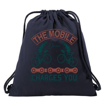 The Mobile Device Charges You Drawstring Bag