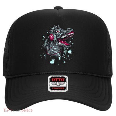 Trex Monster DJ Headphone Breakthrough High Crown Mesh Back Trucker Hat