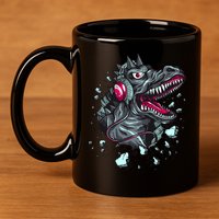 Trex Monster DJ Headphone Breakthrough 11oz C Handle Ceramic Mug