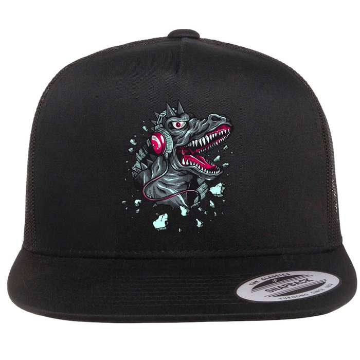 Trex Monster DJ Headphone Breakthrough Flatbill Hat