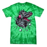 Trex Monster DJ Headphone Breakthrough Tie-Dye T-Shirt