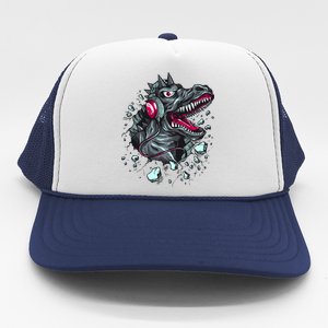 Trex Monster DJ Headphone Breakthrough Trucker Hat