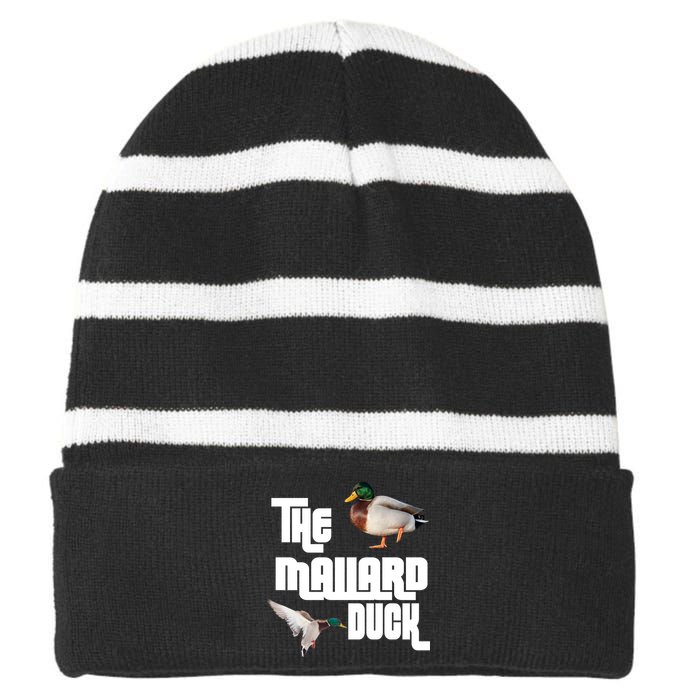 The Mallard Duck Striped Beanie with Solid Band