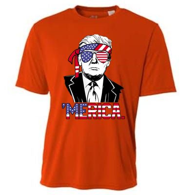 Trump Merica Donald Trump Meaningful Gift Cooling Performance Crew T-Shirt