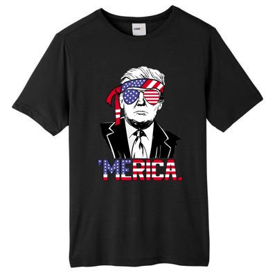 Trump Merica Donald Trump Meaningful Gift Tall Fusion ChromaSoft Performance T-Shirt