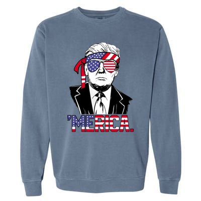 Trump Merica Donald Trump Meaningful Gift Garment-Dyed Sweatshirt