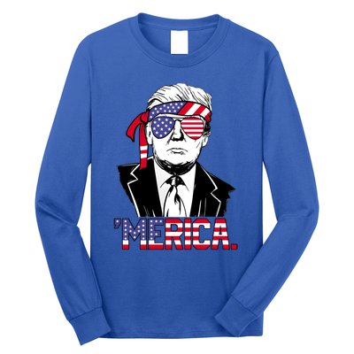 Trump Merica Donald Trump Meaningful Gift Long Sleeve Shirt