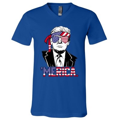 Trump Merica Donald Trump Meaningful Gift V-Neck T-Shirt