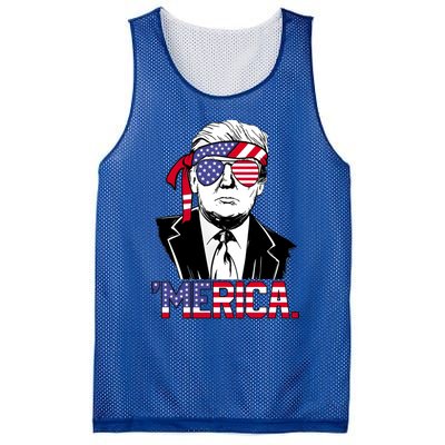 Trump Merica Donald Trump Meaningful Gift Mesh Reversible Basketball Jersey Tank