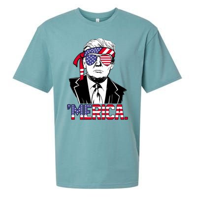 Trump Merica Donald Trump Meaningful Gift Sueded Cloud Jersey T-Shirt