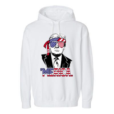 Trump Merica Donald Trump Meaningful Gift Garment-Dyed Fleece Hoodie