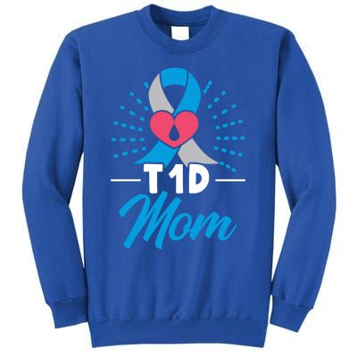 T1d Mom Diabetes Warrior Diabetes Awareness Diabetic Meaningful Gift Tall Sweatshirt