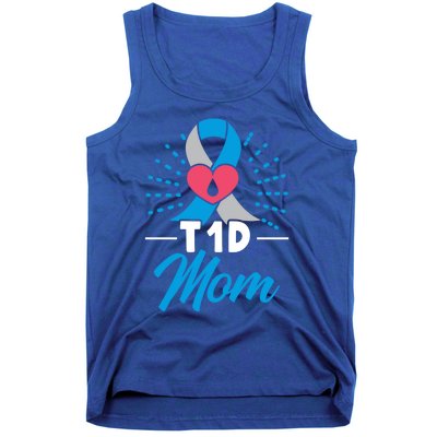 T1d Mom Diabetes Warrior Diabetes Awareness Diabetic Meaningful Gift Tank Top