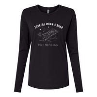 Take Me Down A Road ThatS A Little Bit Windy Womens Cotton Relaxed Long Sleeve T-Shirt