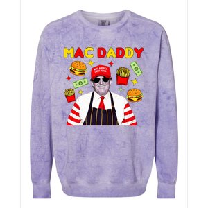 Trump Mac Daddy Funny Trump 2024 Colorblast Crewneck Sweatshirt