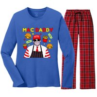 Trump Mac Daddy Funny Trump 2024 Women's Long Sleeve Flannel Pajama Set 